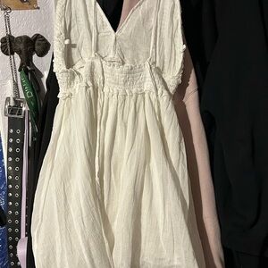 Surf Gypsy White Smocked Dress